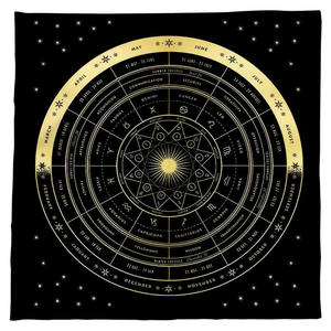 Tappetino per giochi da tavolo da 75cm tappetino per astrologia quadrato per tarocchi, tovaglia da sole delicata per luna - Product Image 6