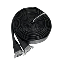 Tuyau d'incendie en PVC Luxecasting avec raccord Storz 1''-6'' Pression 16 bars Jaune/Blanc