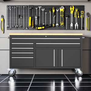 <span class=keywords><strong>Caja</strong></span> <span class=keywords><strong>de</strong></span> <span class=keywords><strong>Herramientas</strong></span> Rodante <span class=keywords><strong>de</strong></span> Alta Resistencia con 6 Cajones y 60 Pulgadas, Gabinete <span class=keywords><strong>de</strong></span> Almacenamiento con Ruedas para Taller, Garaje y Estación <span class=keywords><strong>de</strong></span> Trabajo - Product Image 5