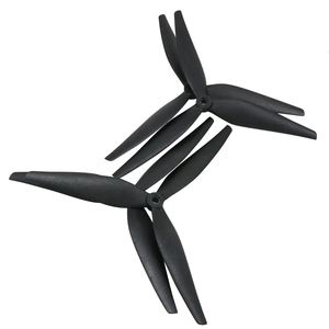 2 Paar Hqprop 10X5X3 9X5X3 10X5.5X3 1050 9050 1055 10Inch 9Inch <span class=keywords><strong>3</strong></span> Blades Zwart Carbon Versterkte Nylon Propeller Voor Rc Fpv Drone - Product Image 3