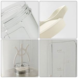 2026 Portable Electric <b>Bottle</b> Small 400Ml Plastic Usb Charging <b>Protein</b> Shaker Cup for Gym - Product Image 5
