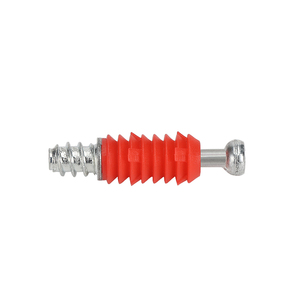 Conector oculto para muebles Jiufa, junta de tornillo de plástico rojo para soporte de estantes de gabinetes - Product Image 4