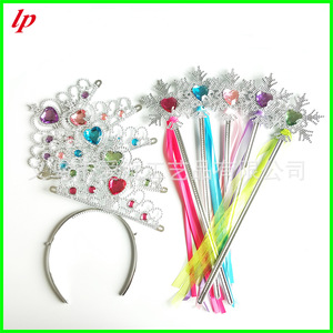 <span class=keywords><strong>Set</strong></span> <span class=keywords><strong>de</strong></span> varita mágica con copo <span class=keywords><strong>de</strong></span> nieve y cinta para niñas, disfraz <span class=keywords><strong>de</strong></span> princesa, juguete. - Product Image 2