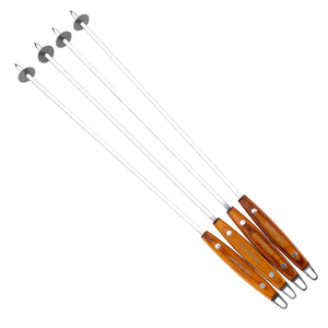 Spiedini per Barbecue griglia spiedini per Barbecue piatti strumenti bastoncini per Barbecue riutilizzabili escursionismo campeggio in <span class=keywords><strong>acciaio</strong></span> inossidabile Barbecue all'aperto estivo - Product Image 6