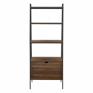 Luxe Chambre Grand Distressed Moderne Affichage <span class=keywords><strong>Bois</strong></span> Étagère Bureau Bibliothèque En Fer Forgé Bibliothèque Armoires Avec Porte - Product Image 3