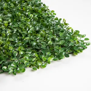 Factory Wholesale Plastic Leaf Rake Artificial Plant Artificial Boxwood Panels