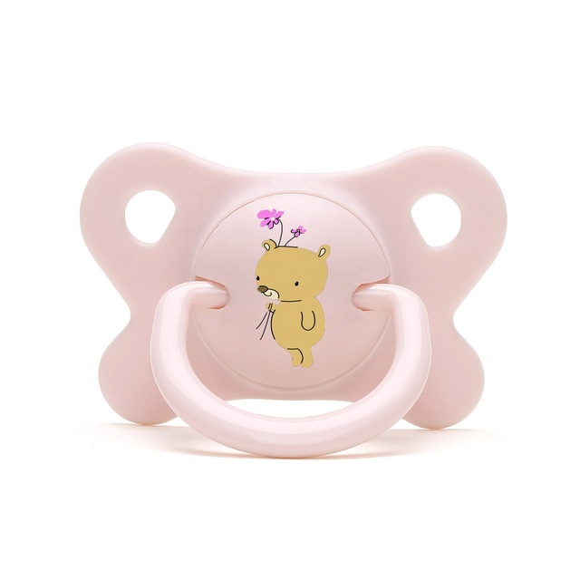Free Sample Bulk Custom Logo Printed Cartoon Orthodontic Pacifier BPA Free Teat Silicone Soother Toys Baby Pacifier
