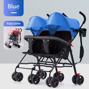 Carrito Doble Ultraligero JXB de Fábrica al por Mayor con Toldo Ajustable - Product Image 5