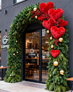 Guirnaldas y Coronas Decorativas de Navidad 2026, Luz Cálida, Material de PVC, Decoración para Fiestas al Aire Libre - Product Image 6