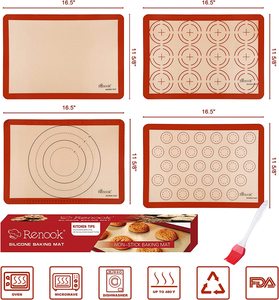 Tapetes de Silicona Reutilizables de Primera Calidad, 0.7mm de Grosor, Antiadherentes, para Hornear, Cocina, Repostería y Pastelería - Product Image 2