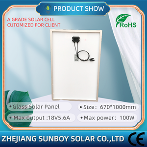 カスタマイズされた100W 120W 150WP 200W 250Wソーラーパネル18VモジュールPercおよびハーフセルタイプ - Product Image 3