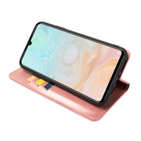 Chine meilleur designer Doogee N20 Pro cuir de veau couleur unie portefeuille en cuir magnétique fort fabricant de coques de téléphone portable