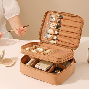 Bolsa de Cosméticos de Tela Oxford, Estilo Japonés y Coreano, Portátil, Caja de Almacenamiento de Gran Capacidad, Impermeable, para Mujer - Product Image 2