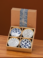 Lot de bols en céramique haut de gamme modernes, empilables, 4,5 pouces, pour riz, créatifs, pour la maison, compatibles lave-vaisselle, vente en gros usine, coffret cadeau