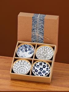 Fabrieksgroothandel Luxe Moderne Keramische Schaalset Cadeauverpakking Stapelbaar 4,5 Inch Rijstkommen Creatief Huishoudelijk Vaatwasmachinebestendig - Product Image 6