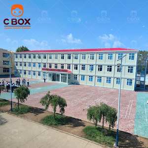 Cbox Edificios Escolares Modulares Personalizados, Modernos, Móviles, para Oficina, Tienda, Casas Pequeñas, Prefabricadas de Acero, Contenedor Plano - Product Image 1