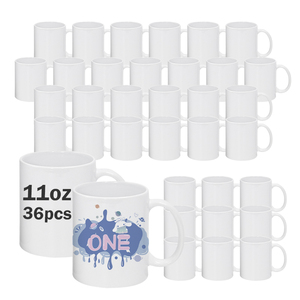 Free Shipping USA Warehouse 36pcs/ctn 11oz White Sublimation Blank <strong>Ceramic</strong> <strong>Mug</strong> With Handle for Heat Press Printing - Product Image 2