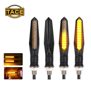 ไฟเลี้ยวรถจักรยานยนต์แบบ LED ไหลได้ 12V กันน้ำ ไฟกระพริบแบบไดนามิกสำหรับมอเตอร์ไซค์และสกู๊ตเตอร์ - Product Image 6