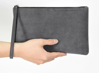 Op maat gemaakte logo mode handtas heren casual envelop tas zakelijke stijlvolle clutch pols tas mobiele telefoon tas tote portemonnee