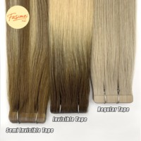 Fasimei 100% Européen Vierge Remy Cheveux Bande-dans Extension de Cheveux Balayage Couleur Droite Extrémité Épaisse Pas d'enchevêtrement Cuticule Alighed