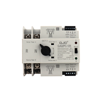 QJC Offre Spéciale 2P 32A 40A 50A 63A 100A 125A 230V Commutateurs d'alimentation Commutateur de transfert automatique à double alimentation sans coupure ATS