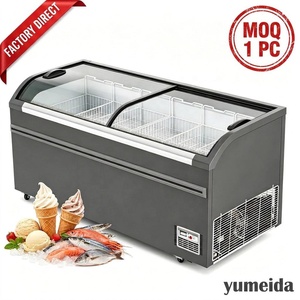 Congelador Comercial Tipo Isla para Supermercado, Vitrina Modular Combinada con Parte Superior Abierta, Directo de Fábrica para Uso en Pasillos de Alimentos Congelados - Product Image 2