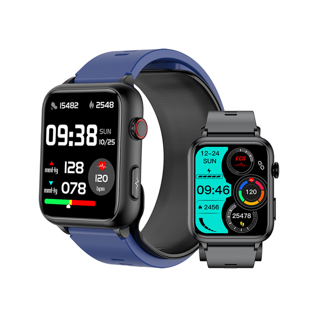 Tkyuan Ecg Ekg Ppg in Fitness Smart Watch With Heart Rate Blood Pressure Bp Spo2 and Ekg Ecg Temperature Monitor Function Watch