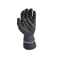 Gants de travail anti-coupure A5, calibre 13, avec doublure en acier HPPE, revêtement en mousse de nitrile, pour la protection des travailleurs, la coupe industrielle et les travaux en tissu.