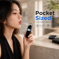 Testeur d'alcoolémie portable haute précision avec annonce vocale, rechargeable, pour véhicule – Nouveau modèle