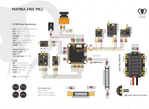 Controlador de Vuelo Diatone Mam Ba F405 MK2 Betaflight Volo 40A 3-6S DSHOT600 ESC sin Escobillas para Carreras DIY Nuevo Negro Guangdong - Product Image 4