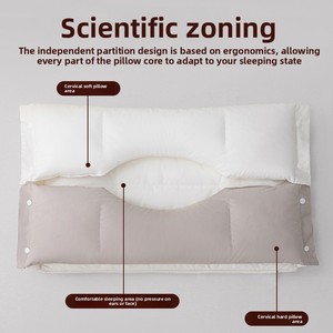 Almohada de Soporte Cervical Tres en Uno, Núcleo Extraíble de Algodón y Poliéster, Personalizable, Anti-Ronquidos, para un Mejor Sueño, Suave - Product Image 2