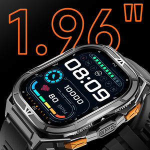 นาฬิกาสมาร์ทวอทช์สำหรับกีฬากลางแจ้งรุ่น X5 ระบบ GPS แบบ Dual Band กันน้ำ 5ATM ฟังก์ชั่น SOS หน้าจอ AMOLED 1.96 นิ้ว แบตเตอรี่ 530mAh โหมดกีฬาหลากหลาย - Product Image 2