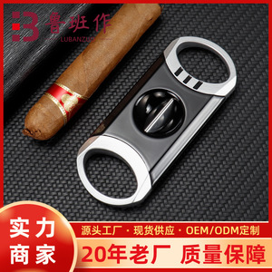 Cortador de Cigarros en Forma de V de Aleación de Aluminio, Cuchilla de Acero Inoxidable, Estilo Barra Portátil, para Accesorios de Cigarros, Caja de Regalo - Product Image 5