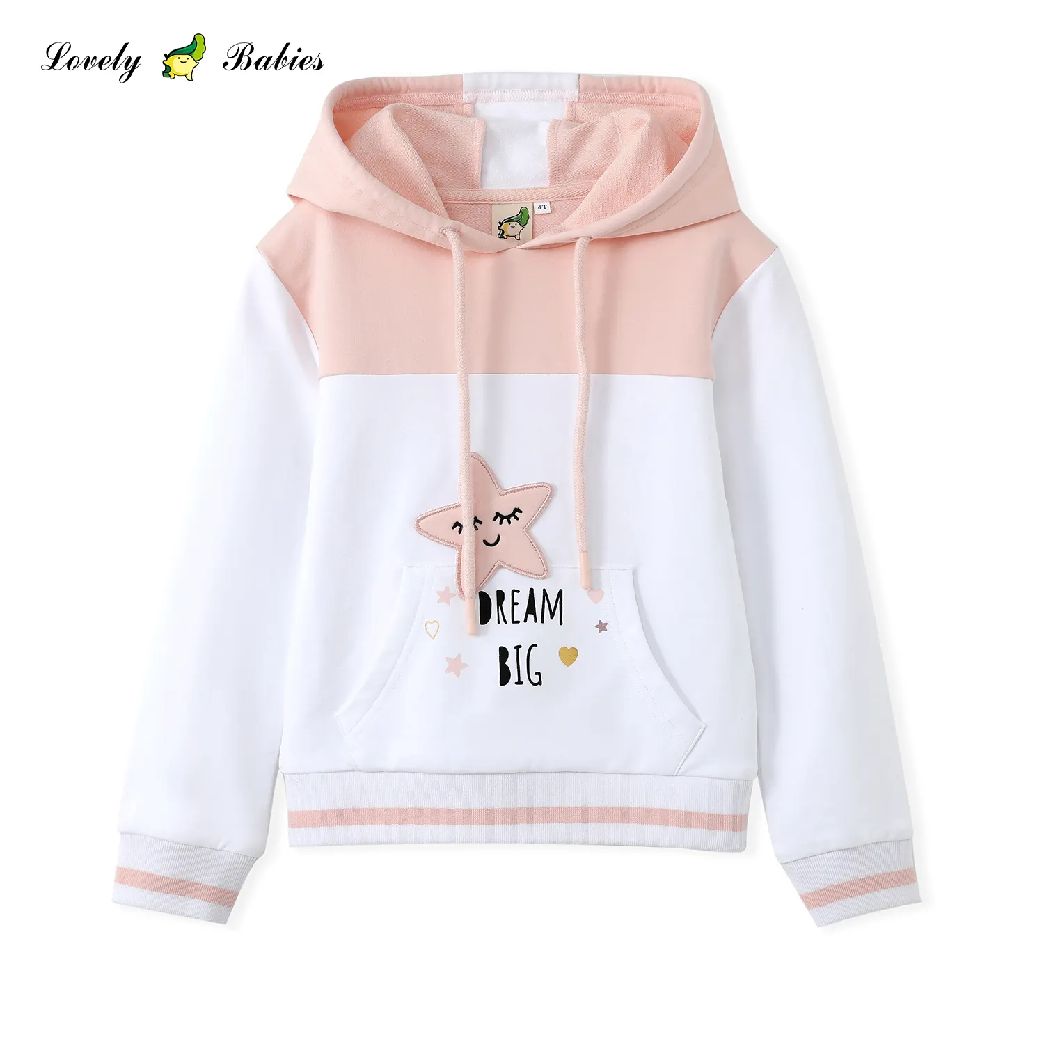 Baby Peuter Baby Jongens Meisjes Sweatshirt Kinderen Splice Trui Katoen Warme Dikke Fleece Kids Hoodies