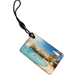 Étiquette NFC en époxy imprimée au design unique GSC Security pour bagages - Product Image 1