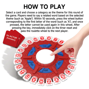 Jeu de société Crazy <span class=keywords><strong>Alphabet</strong></span> 24 lettres – Jeu de mots rapide – Juego de Letras Juego de Palabras Juego de Mesa en Español - Product Image 4
