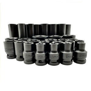 35 pcs ổ đĩa 1/2 Ratchet ổ cắm vuông điện cờ lê Torx bit thiết lập xe công cụ sửa chữa xe <span class=keywords><strong>Hexagon</strong></span> tác động Hex ổ cắm Bộ - Product Image 6