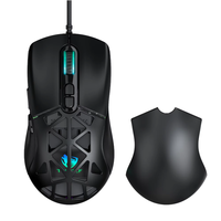 T-WOLF G520 Mouse Gaming Berkabel untuk Tangan Kanan RGB Backlit Antarmuka USB 12000 DPI 7 Tombol Sensor Optik Kompatibel dengan Perangkat Lunak