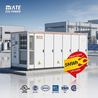 Système de stockage de batteries BESS LiFePO4 conteneurisé certifié MATE UL de 5 MWh avec refroidissement liquide pour la sauvegarde d'alimentation des usines et parcs industriels