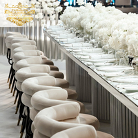 Banqueting Party Pieds en métal noir Vente de chaises vip usagées pour mariage