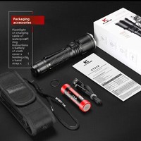 Lampe torche LED tactique professionnelle Klarus XT21X Pro, 4000 lumens, rechargeable, pour la défense personnelle, le camping, la chasse