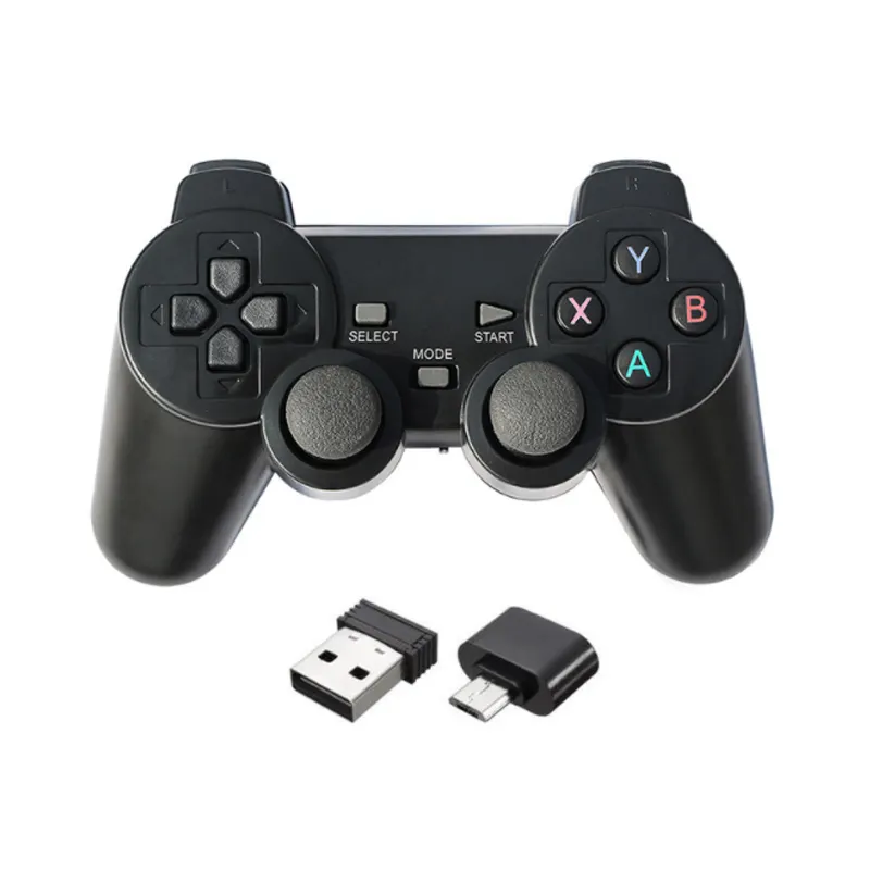 2.4G אלחוטי Gamepad עבור PS אנדרואיד טלוויזיה תיבת משחק בקר ג 'ויסטיק עבור טלפון בקר עם מיקרו USB או סוג C