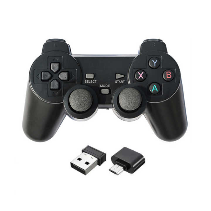 Compra online de Gamepad sem fio para celular android/pc/ps3/tv box  joystick 2.4g controlador de jogo para xiaomi smartphone acessórios de jogos