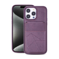 Nouvel étui de téléphone portable en cuir artificiel avec porte-cartes magnétique pour iPhone 18/17/16/15/14/13 Pro Pro Max au design professionnel