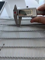 Bande transporteuse en acier inoxydable 304 346 pour enrobage au chocolat, avec fil métallique en échelle pour les secteurs de la pâtisserie
