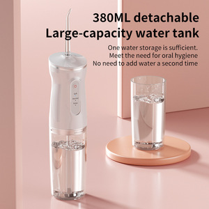 Irrigador Bucal Eléctrico Portátil de 250 ml con Tanque Desmontable, Resistente al Agua IPX7, Carga Tipo C, Blanco, Negro, Verde, Rosa - Product Image 5