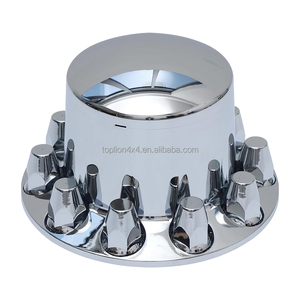 Cache-moyeu chromé ABS 33 mm pour <span class=keywords><strong>semi</strong></span>-<span class=keywords><strong>remorque</strong></span>, kit complet de roues avant et arrière, couvre-essieu – Vente chaude - Product Image 1