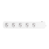 Couleur blanche de qualité supérieure prises 5 voies prise murale multiprise télécommandée pour usage domestique