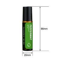 Huile Essentielle Roll-on BY Menthe Lavande Rose 10ml – Arôme Portable pour Soins Personnels, Massage, Soins de la Peau – Fabricant Marque Blanche