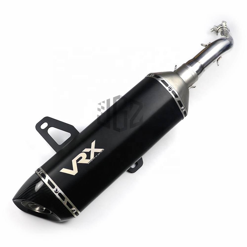 Выхлопная труба из углеродистой стали для мотоцикла, средний хвост, зажим на трубу для VESPA GTS 250 300, аксессуары